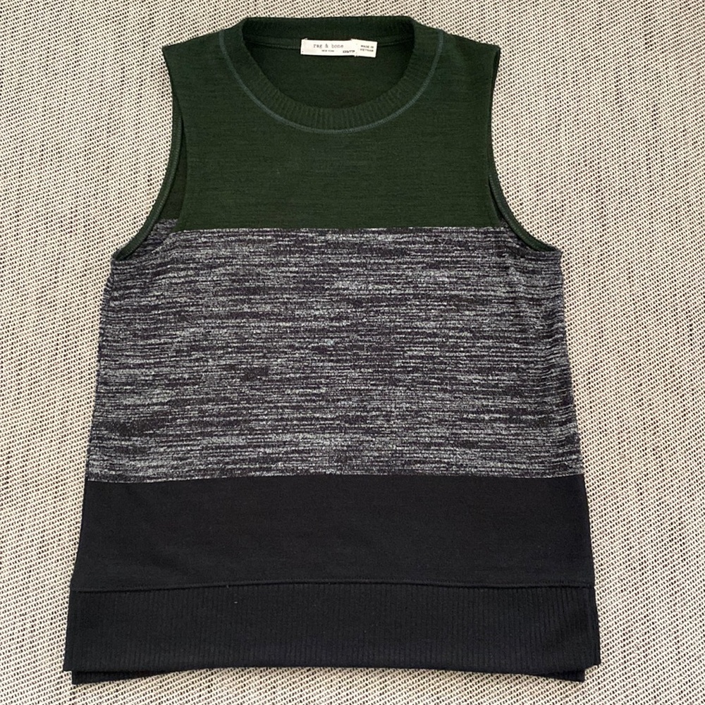 Rag & Bone tri color tank in XXS